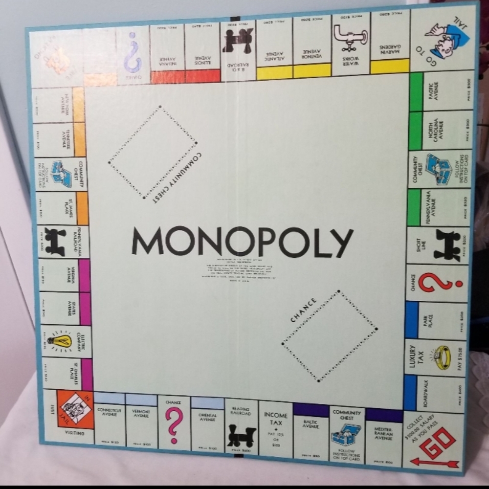 Vintage Monopoly Board Game - vintage
